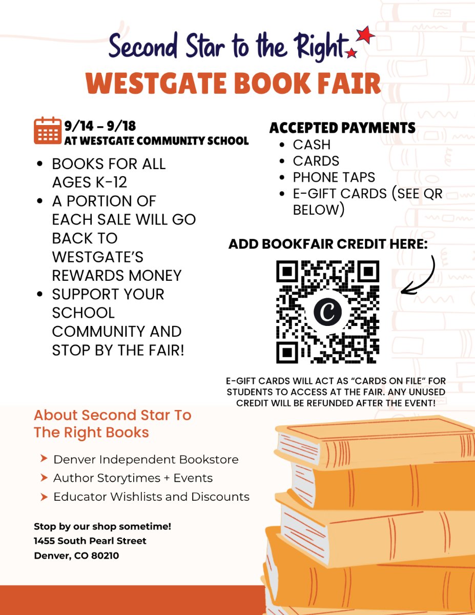 Westgate Community School Book Fair with Second Star to the Right